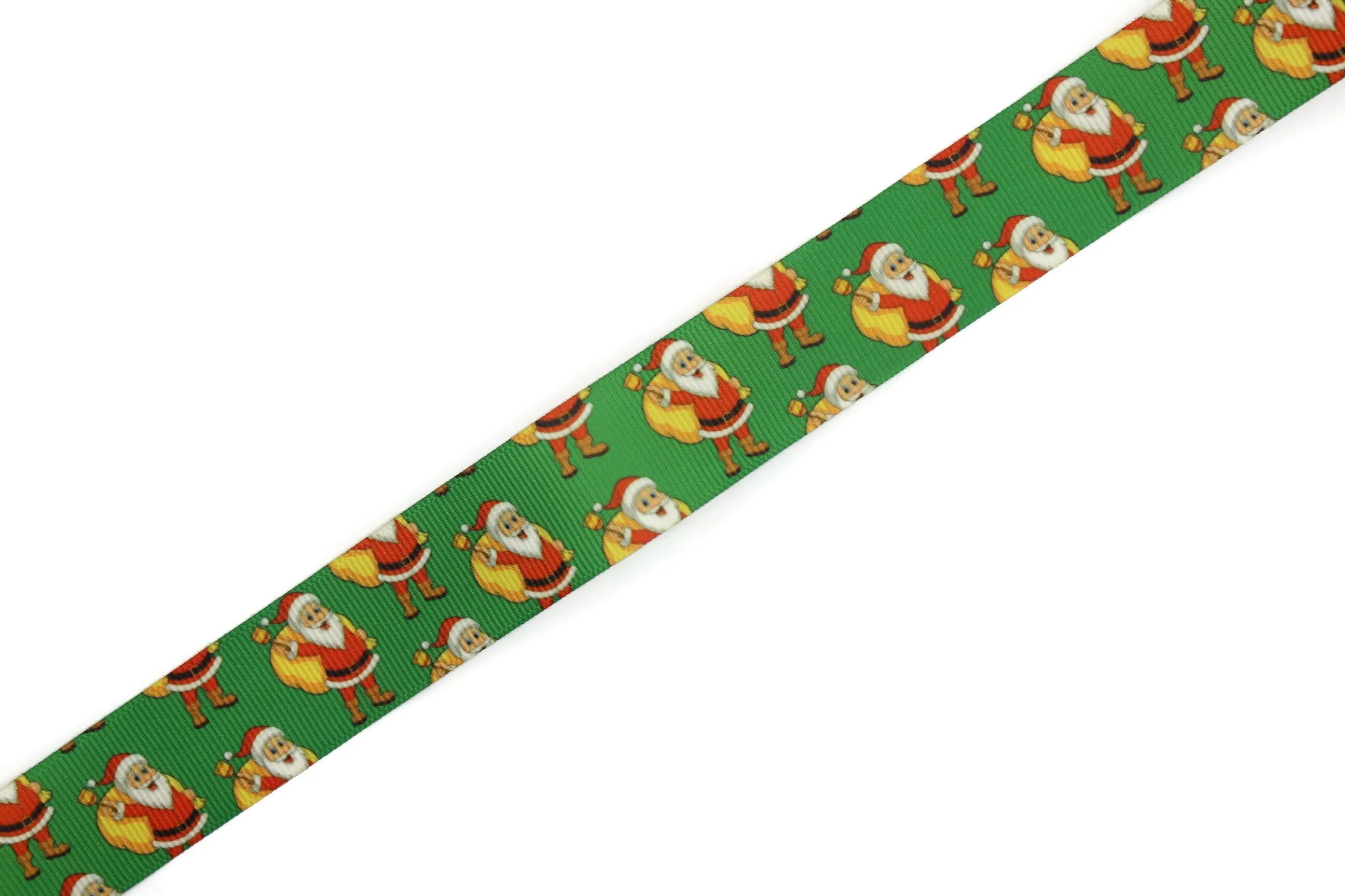 0.98 inch(25 mm) Christmas Grosgrain Ribbon - Wholesale Ribbon by the Yard, Solid Grosgrain Bows, Hair Bow, Hairbow Supplies CHRS