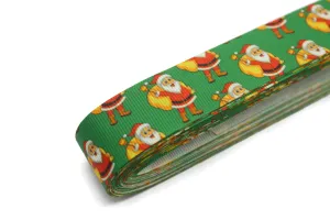 0.98 inch(25 mm) Christmas Grosgrain Ribbon - Wholesale Ribbon by the Yard, Solid Grosgrain Bows, Hair Bow, Hairbow Supplies CHRS