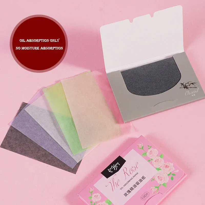 100pcs Facial Absorbent Matcha Anti-grease Paper Oil Absorbing Sheets/wipes
