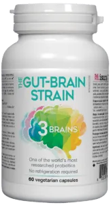 3 Brains The Gut-Brain Strain 60 Vegetarian Capsules