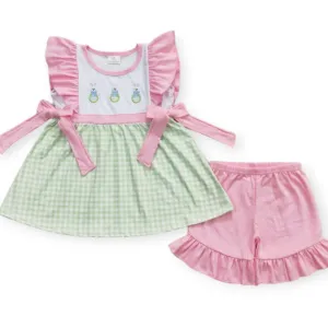 3 bunnies girls short set