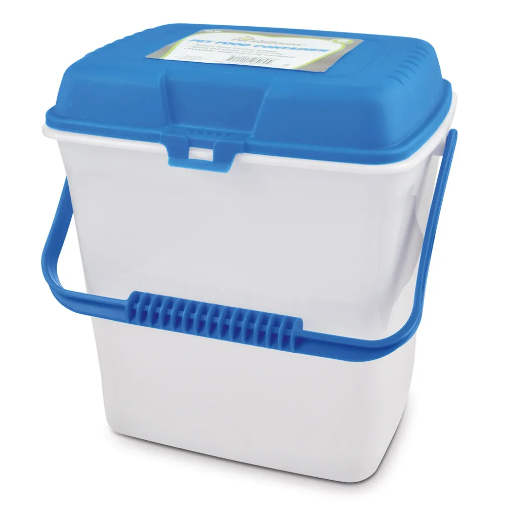 4PC Pet Food Storage Container Airtight Portable Clear Dog Cat Supply 8 Gallons