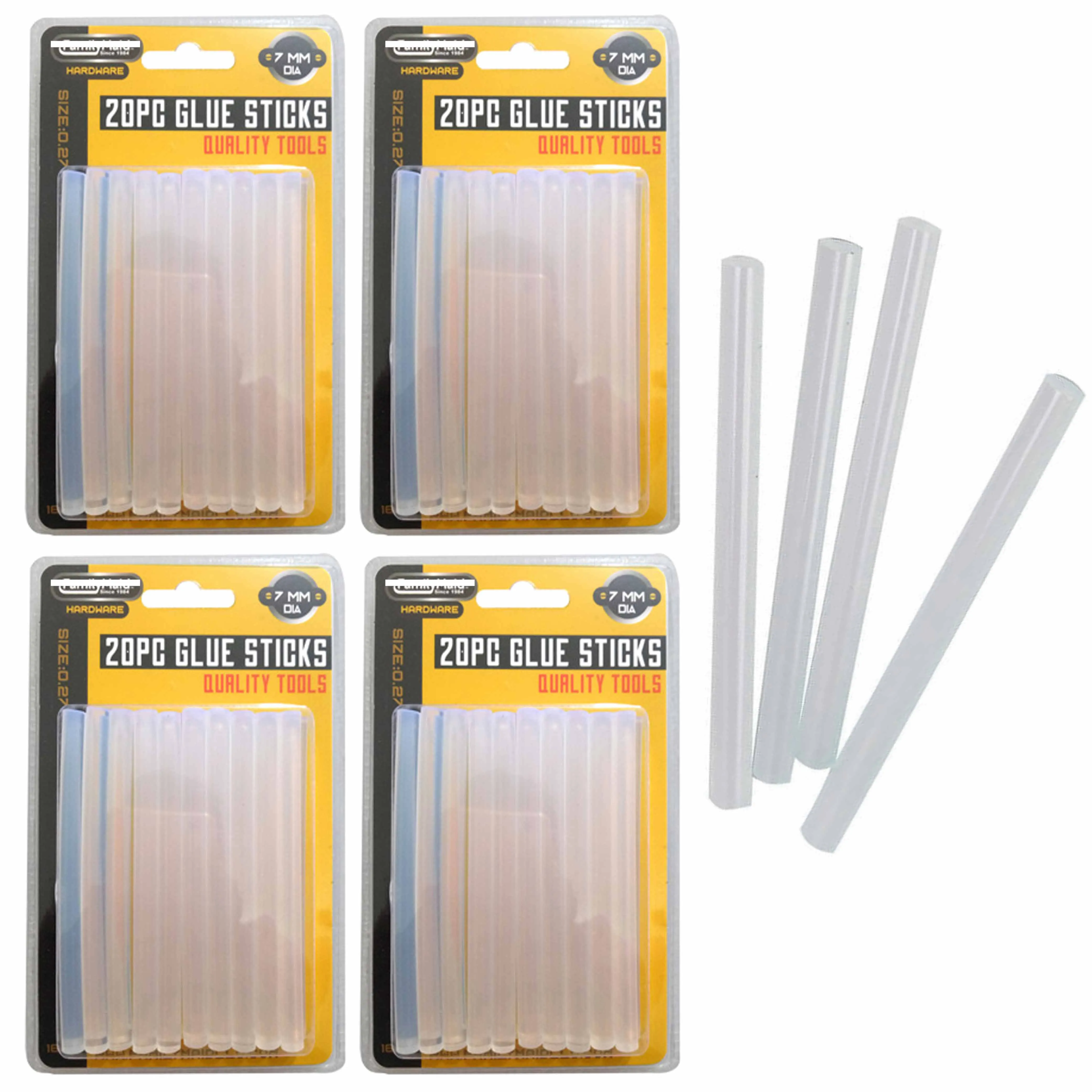80pc Hot Melt Glue Gun Sticks 7mm X 10cm Heat Strong Adhesive Bond Repair Crafts