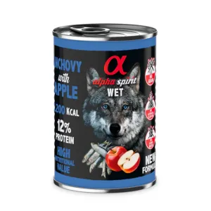 Alpha Spirit Anchovy with Red Apple Wet Dog Food