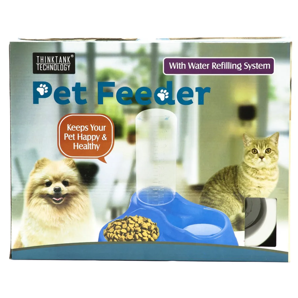 Automatic Dog Water Feeder Dispenser Self-Dispensing Gravity Cat Pet Food 1200ml