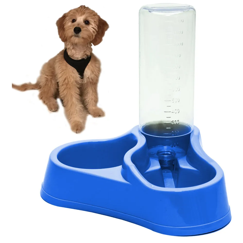 Automatic Dog Water Feeder Dispenser Self-Dispensing Gravity Cat Pet Food 1200ml
