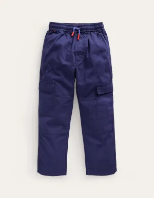Cargo Pull-on Trousers-College Navy