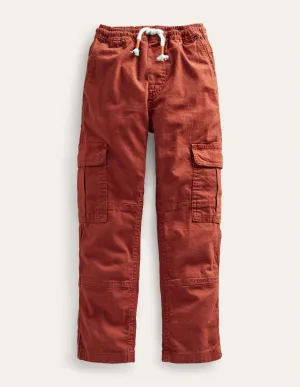 Cargo Pull-on Trousers-Roasted Chestnut