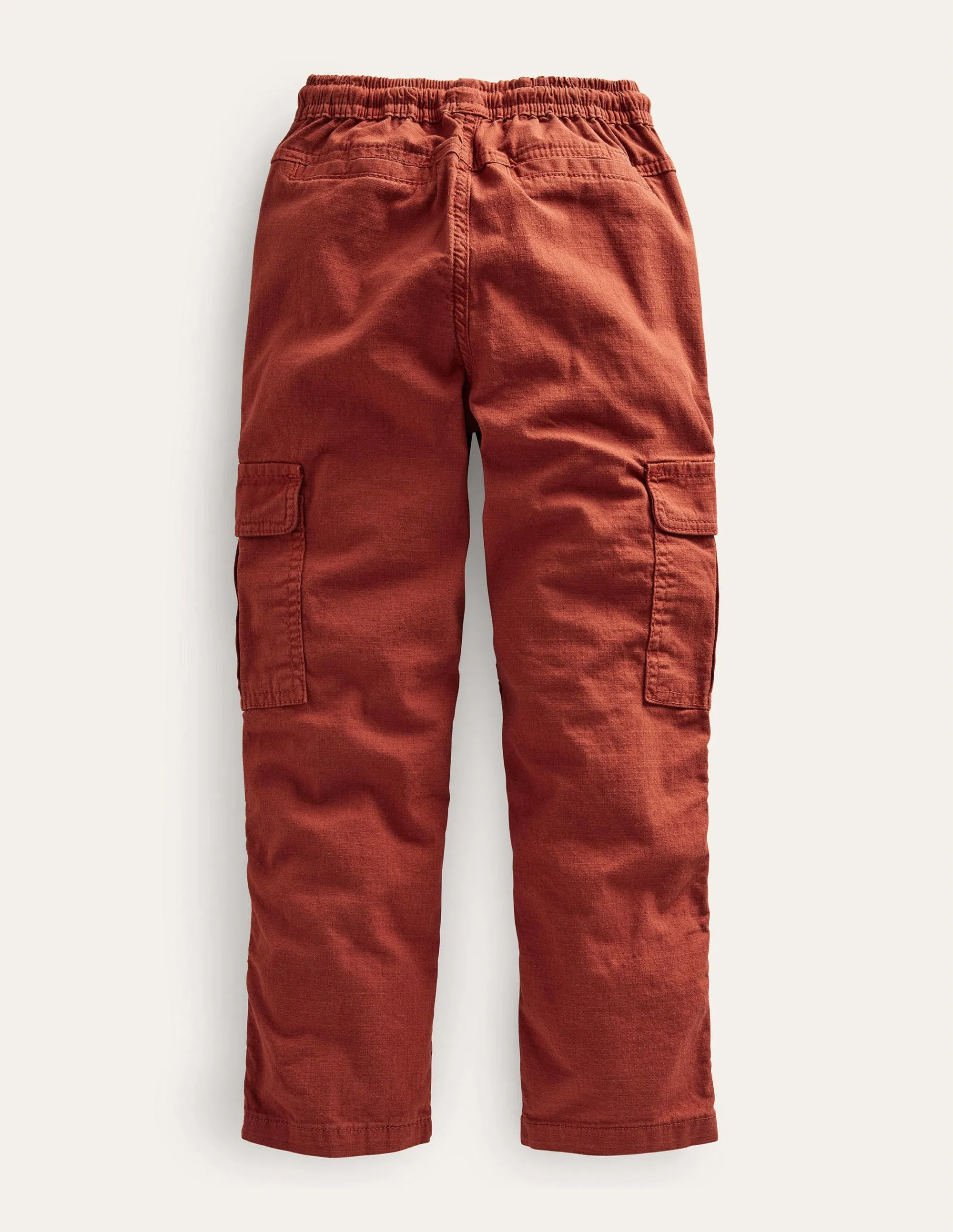 Cargo Pull-on Trousers-Roasted Chestnut