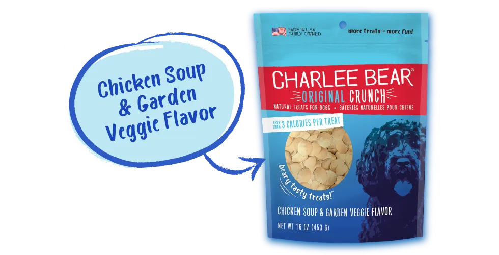Charlee Bear Original Crunch Chicken Soup & Garden Veggie Flavor