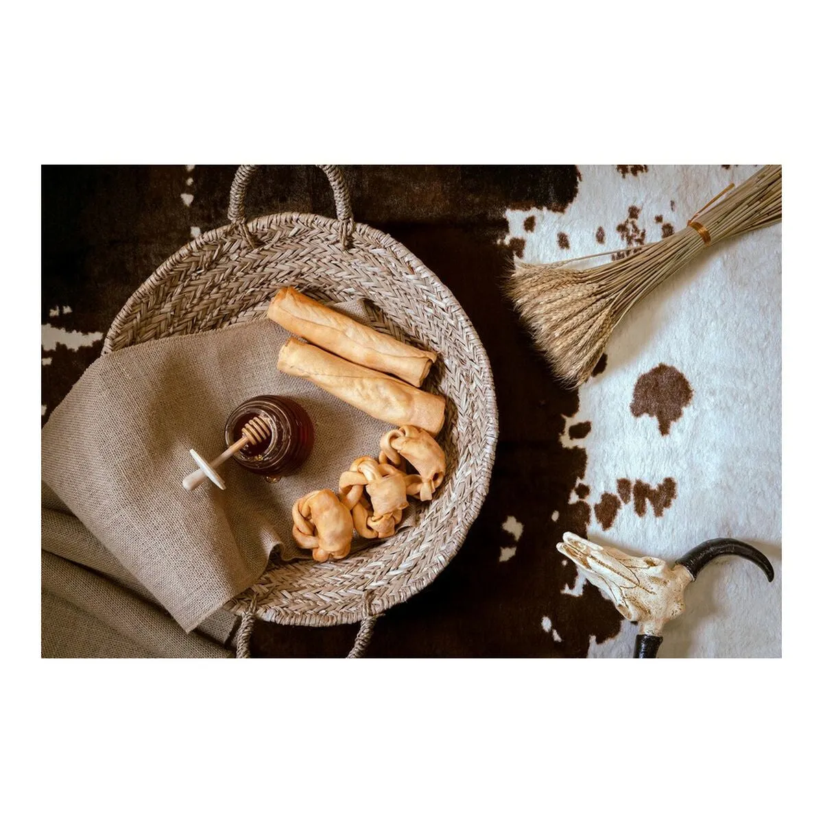 Dog Snack Gloria Snackys Rawhide Honey 12 Cm Donut Braiding
