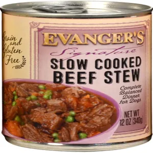 Evanger's Signature Series Wet Dog Food Slow Cooked Beef Stew 12oz. (Case of 12)