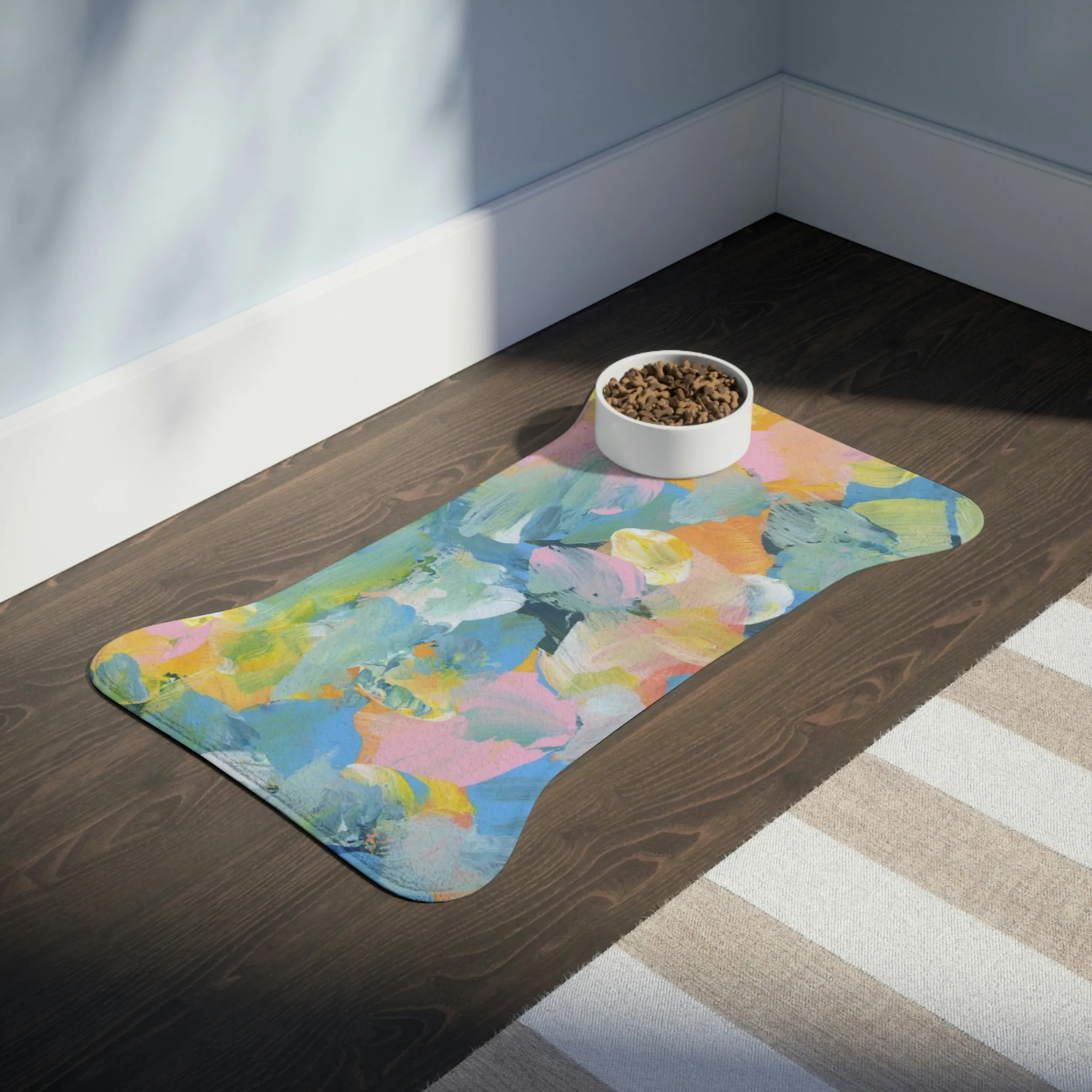Floral Painting - Pet Feeding Mats