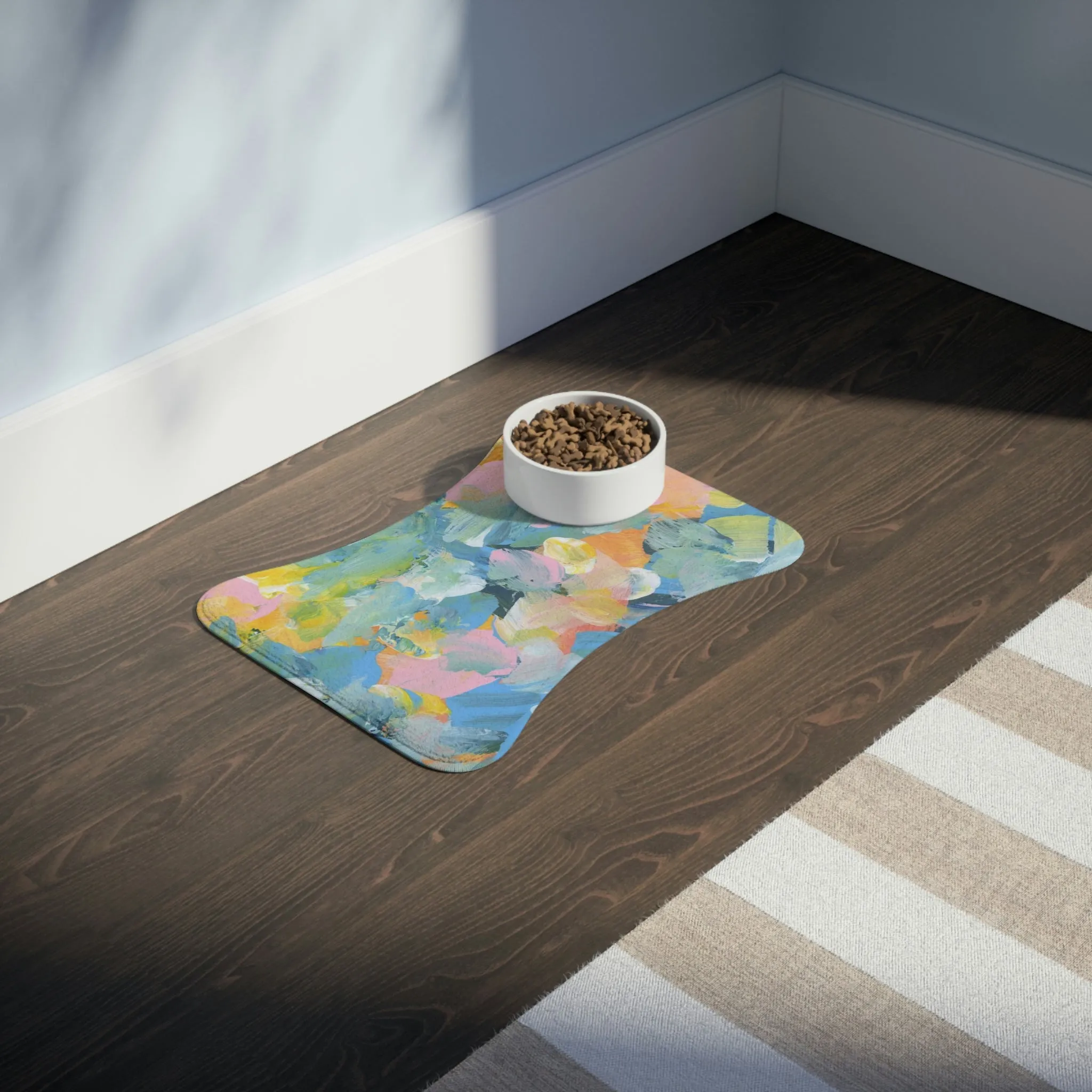 Floral Painting - Pet Feeding Mats