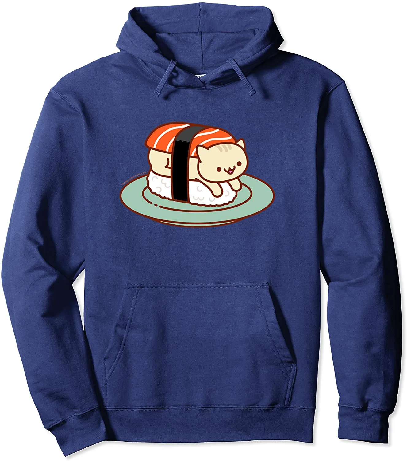 Funny Cat Hoodie - Sushi Cats - Sake