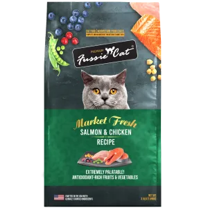 Fussie Cat Market Fresh Salmon & Chicken Recipe Grain-Free Dry Cat Food