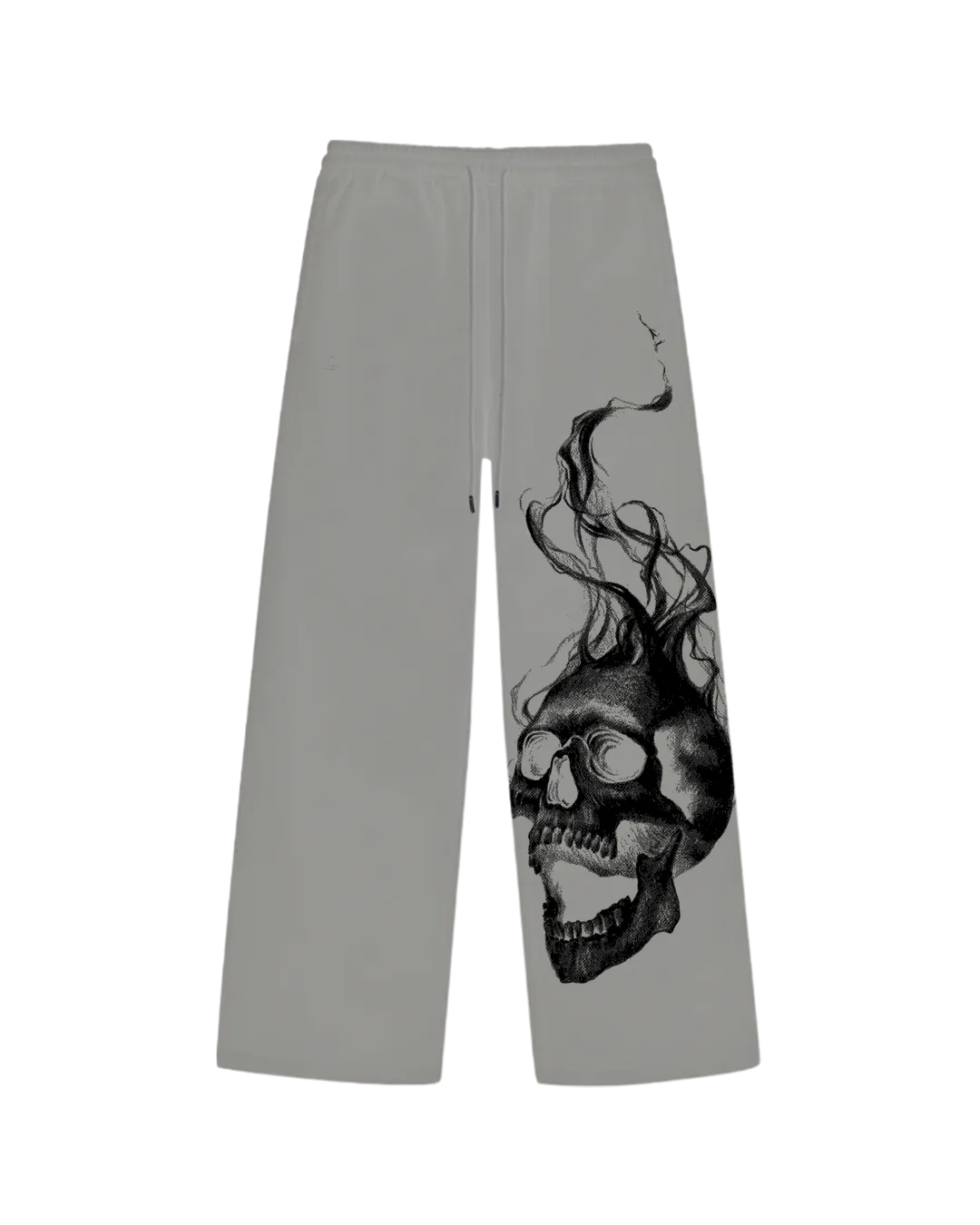 Haunt Unisex Grey Straight Fit Baggy Pants