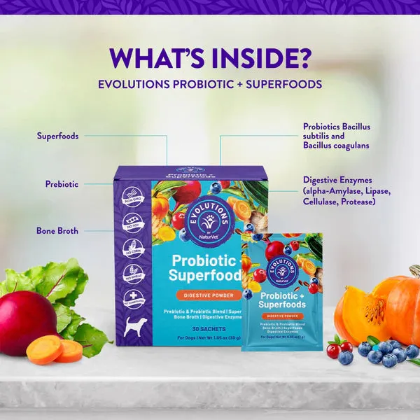 NaturVet Evolutions Probiotic   Superfoods 30 sachets (30g)