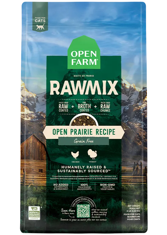 Open Farm RAWMIX Open Prairie Grain Free Recipe for CATS