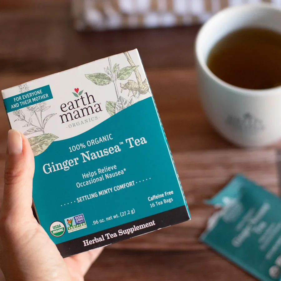Organic Ginger Nausea Tea by Earth Mama Organics