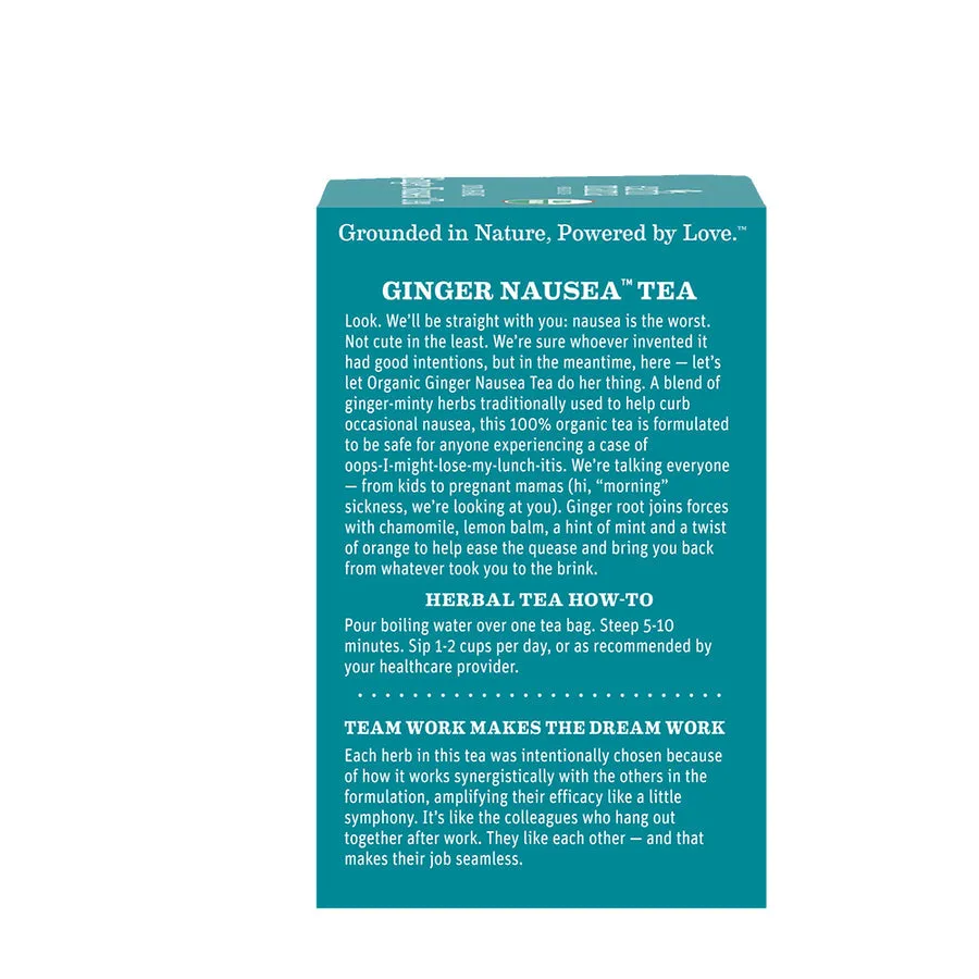 Organic Ginger Nausea Tea by Earth Mama Organics