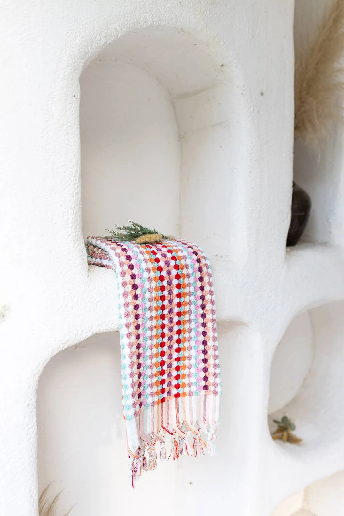 Pompom Bubble Handloomed Turkish Hand Towels farmhouse decor