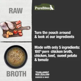 PureBites Chicken & Beef Broth for Dogs