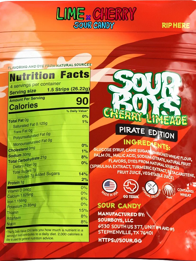 SourBoys Candy Strips