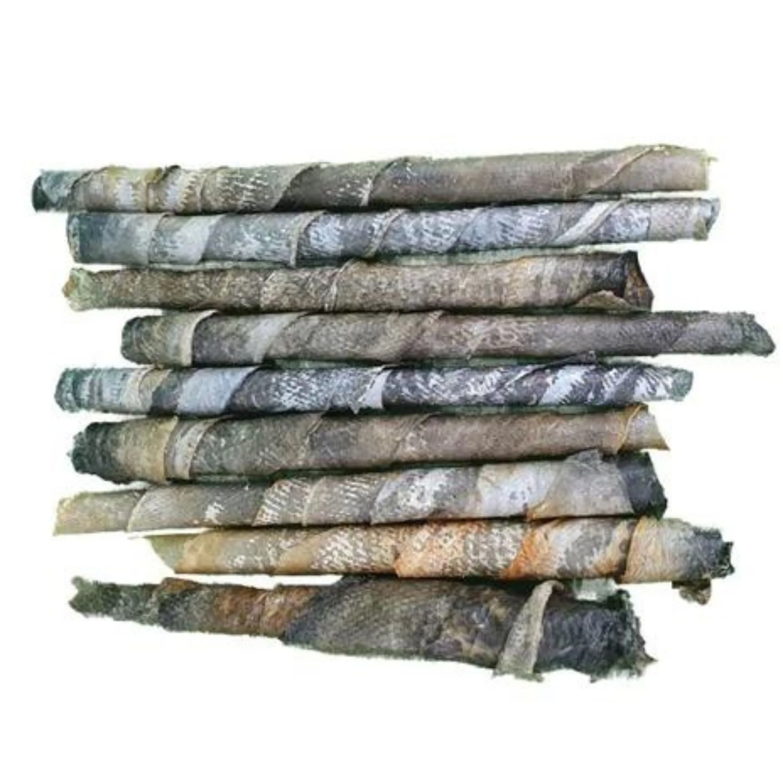 **Tickled Pet Dog 6oz. Salmon Skin Rolls