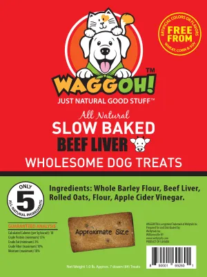 WaggOH! Beef Liver Limited Ingredients Dog Treats